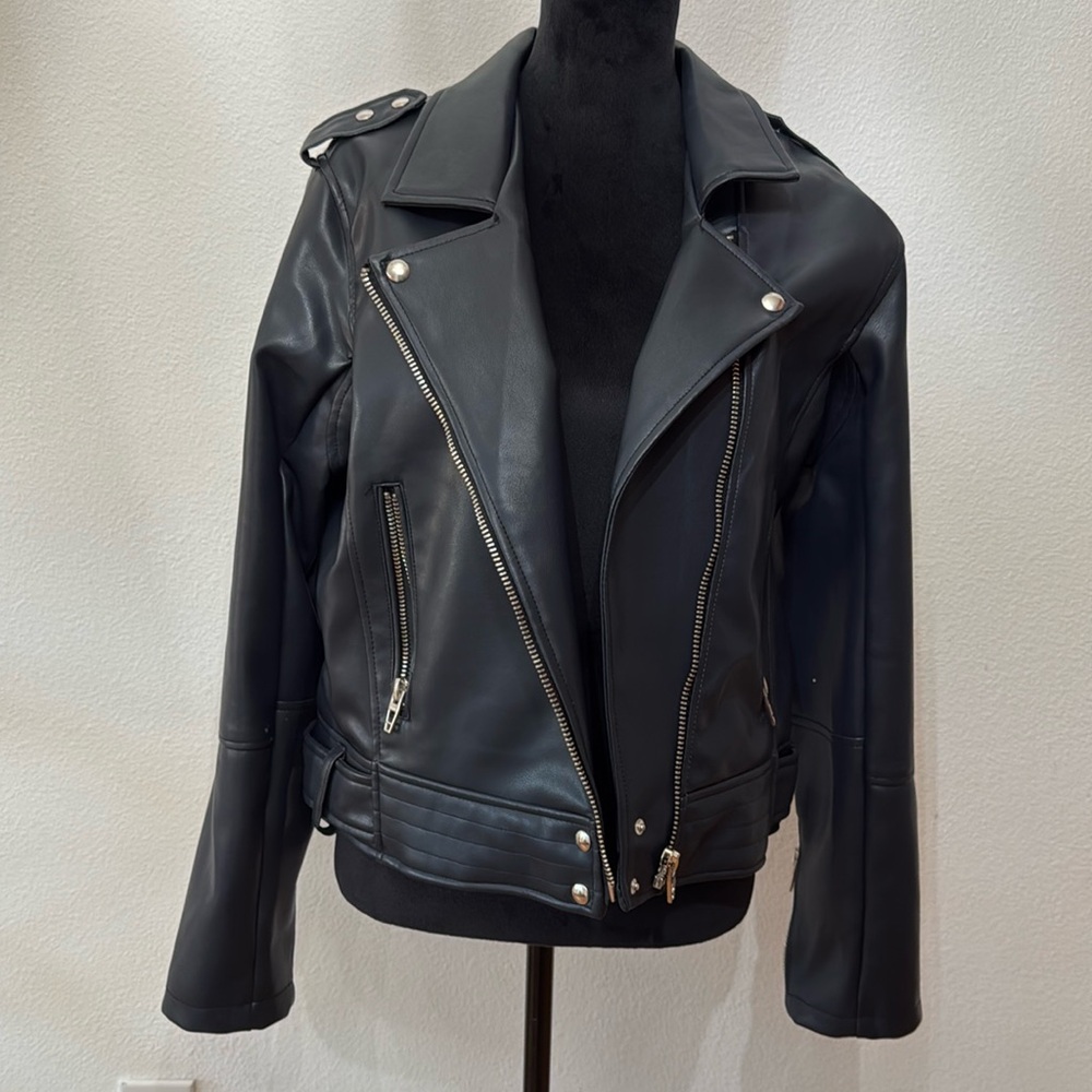 Black Blank NY leather jacket
